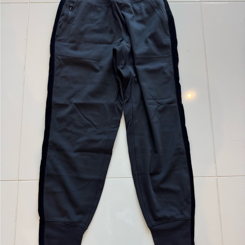Athleta, Venice Velvet Black Joggers.